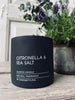 Muggenkaars - Citronella & Sea salt - Zwart