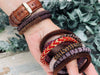 Nepal armband - Pruim