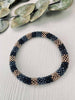 Nepal armband - Donkerblauwe mix