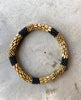 Nepal armband – Zwart / Goud deluxe