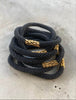Nepal armband – Zwart / Messing