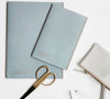 Notitieboek, A4 stoffig blauw