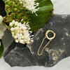 Oorbel Single Dahlia 18K verguld - 1 stuk