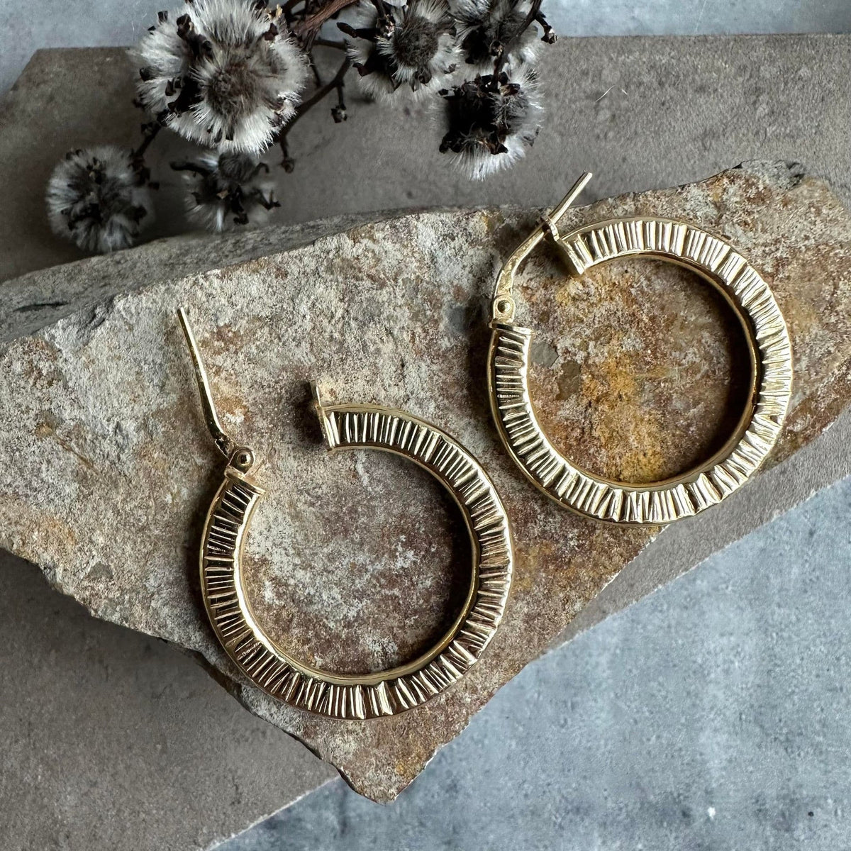 Øreringe Chloe Big Sterling Silver 18K forgyldt - VIAMAJA.DK
