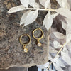 Oorbellen Ruby 18K verguld