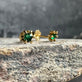 Ørestikker GIA EMERALD 18K forgyldt - VIAMAJA.DK