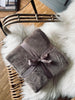 Plaid in fleece kingsize – Taupe 180×230