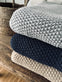 Plaid Perlestrik - Beige - VIAMAJA.DK