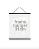 Posterhouder met leren koord – 31 cm