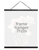 Posterhanger met leren koord - 71 cm