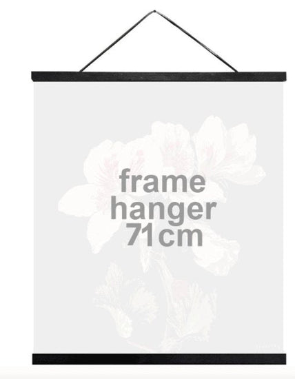 Plakat ophæng med lædersnor - 71cm - VIAMAJA.DK
