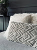 Kussen inclusief vulling - 30x50cm Beige ZigZag