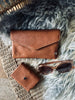 Portemonnee Aura small Cognac