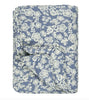 Quilt blauw m/bloemen