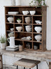 Kast met vakverdeling - massief hout