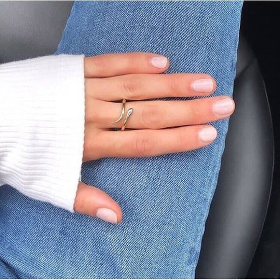 Ring ASTRID - forgyldt - VIAMAJA.DK