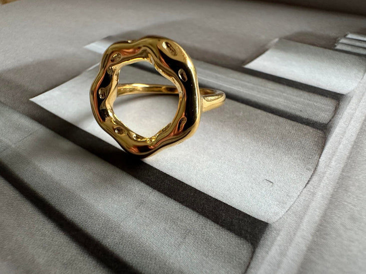 Ring Brianna forgyldt - VIAMAJA.DK