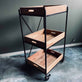 Rullevogn med 3 bakker - Industrielt design - VIAMAJA.DK