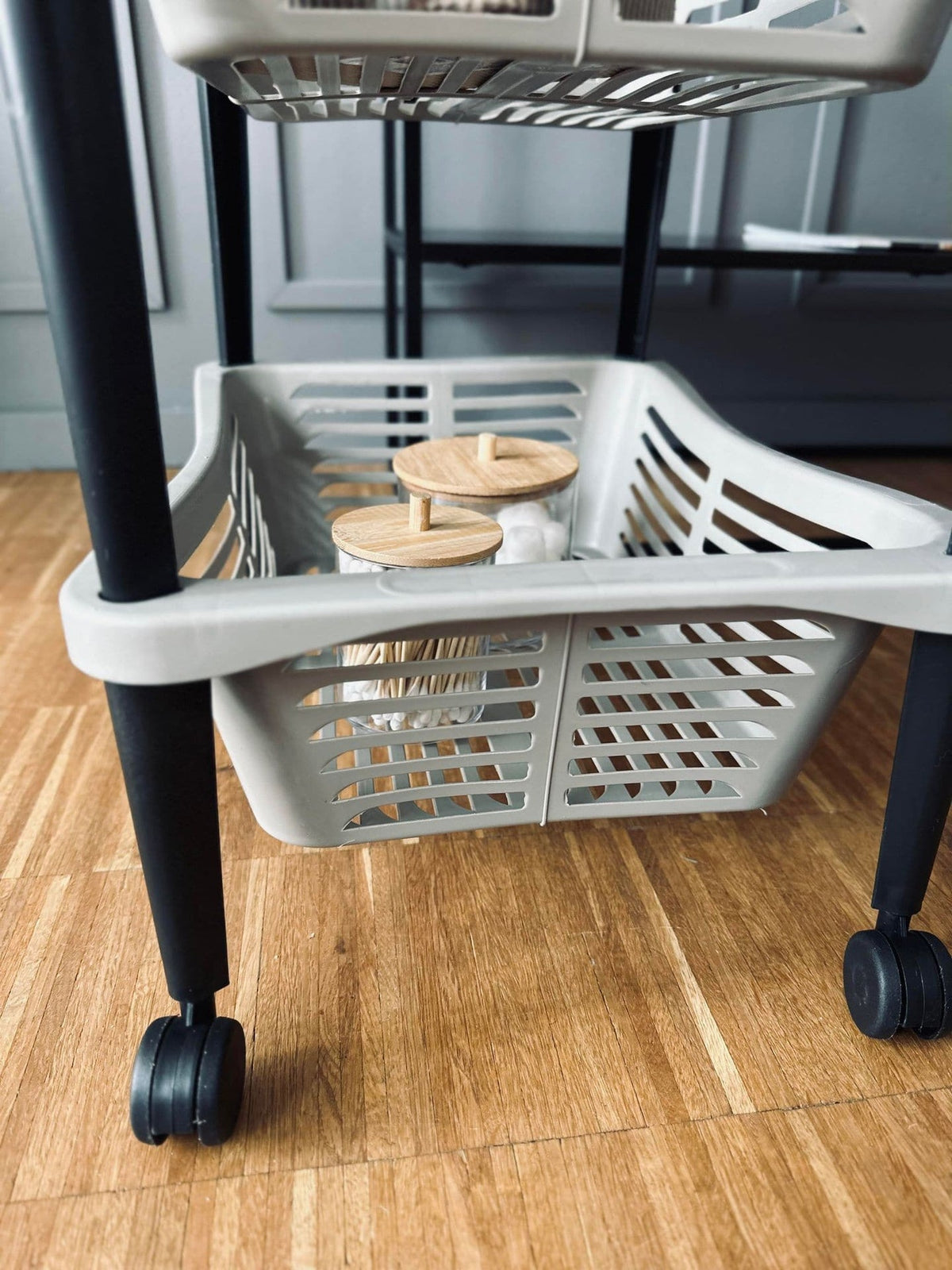 Rullevogn med 3 kurve – Beige - VIAMAJA.DK