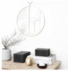 Ronde spiegel in messinglook - House Doctor