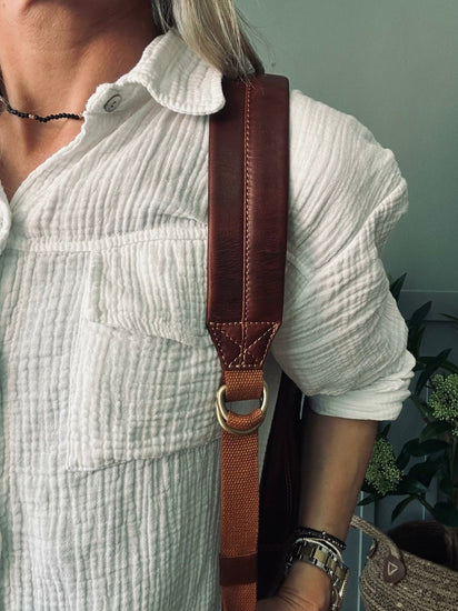 Rygsæk Brown leather - VIAMAJA.DK