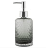 Zeepdispenser grijs / rookkleurig glas