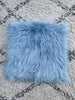 Zitkussen - Ice blue - Imitatiebont AANBIEDING