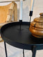 Sengebord eller sidebord i sort metal - VIAMAJA.DK