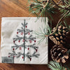 Servetten 20 stuks – Wit met Kerstboom Nostalgie