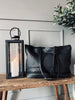 Shopper Black MILLE - Gevlochten leer