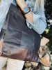 Shopper in stevig recycling leer – Brown