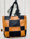 Shopper PATCHWORK - Cognac / Black - VIAMAJA.DK