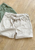 Shorts met stretch – Beige