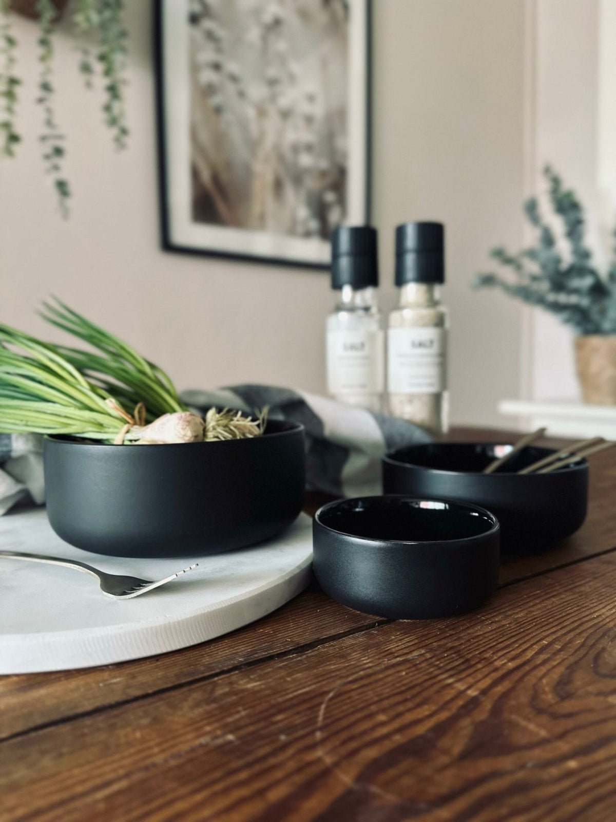 Skål – Black stone 400ml - VIAMAJA.DK