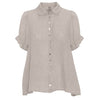 Blouse van Linnen – Mira stoffige Taube