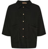 Blouse Minna in linnenmix – Black