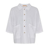 Blouse Minna in linnenmix – White