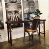 Bureau / consoletafel van massief gerecycled hout