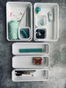 Lade organizer wit - Set met 8 dozen