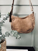 Schoudertas Dark sand leather