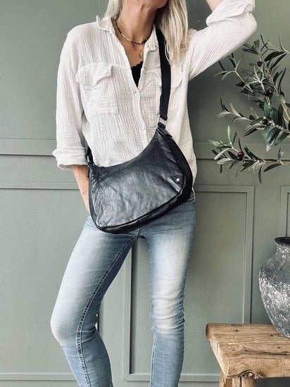 Skuldertaske ELSA – Black - VIAMAJA.DK