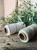 Decoratiesnoer, 2 stuks wit / bruin