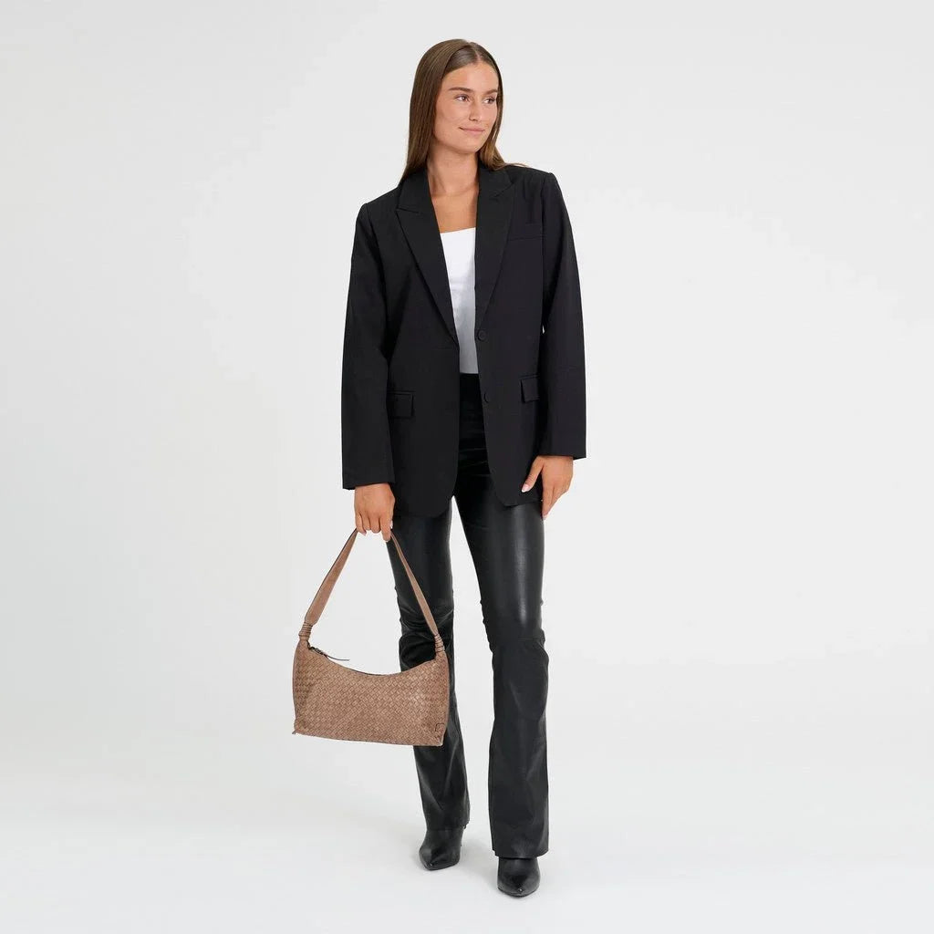 Schoudertas Sofya - Dark Taupe