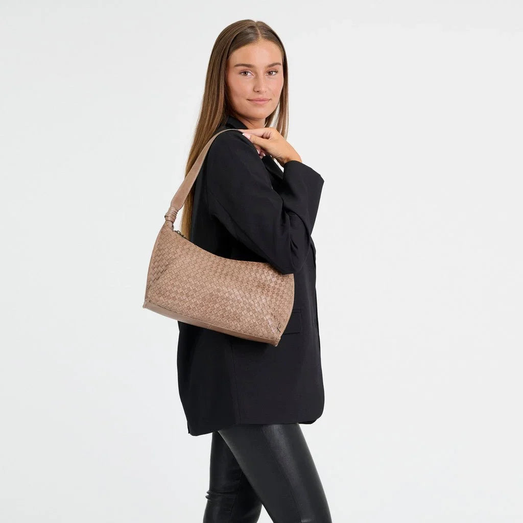 Schoudertas Sofya - Dark Taupe
