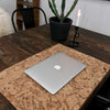 Grote kurk onderlegger / placemat - Bruin