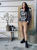 Trui SMILE Brown Oversize