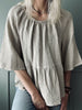 Zomerblouse in linnenmix – Beige
