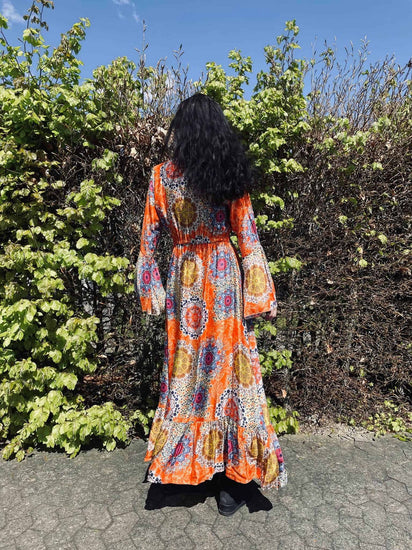 Summerdress Orange - S/M - VIAMAJA.DK
