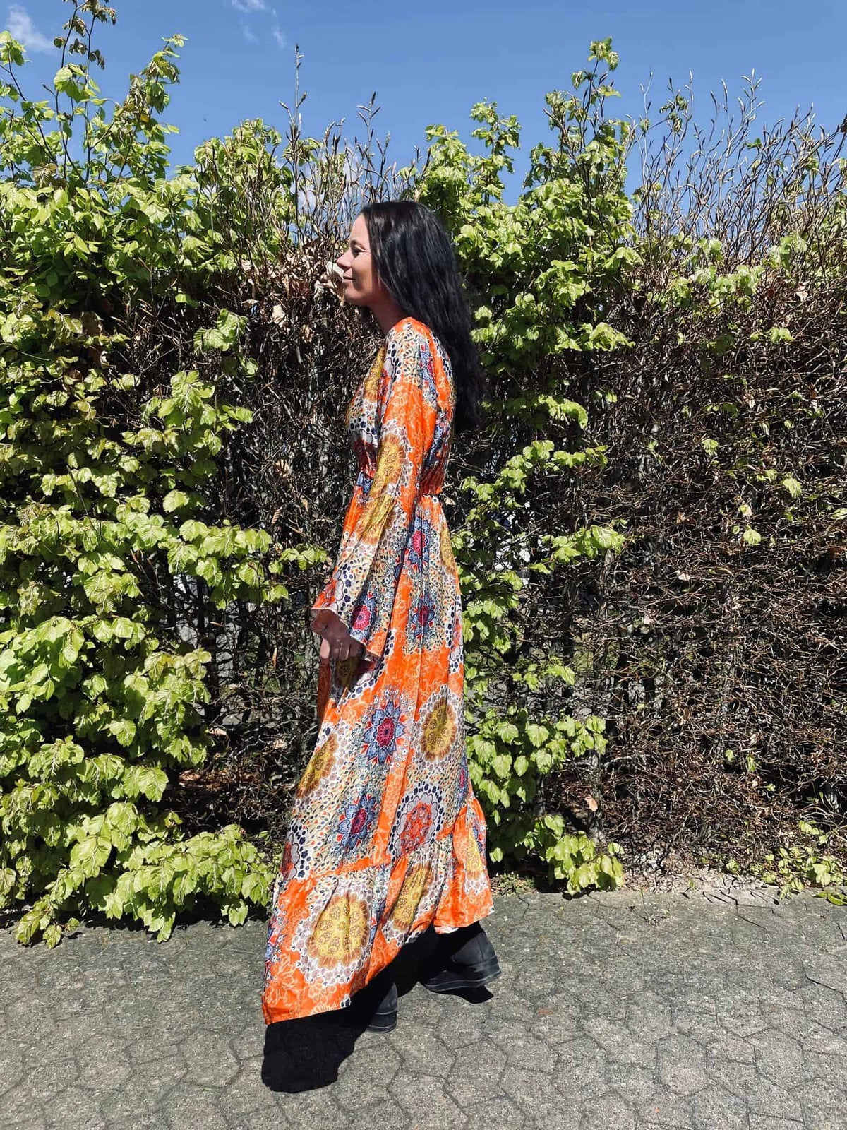 Summerdress Orange - S/M - VIAMAJA.DK