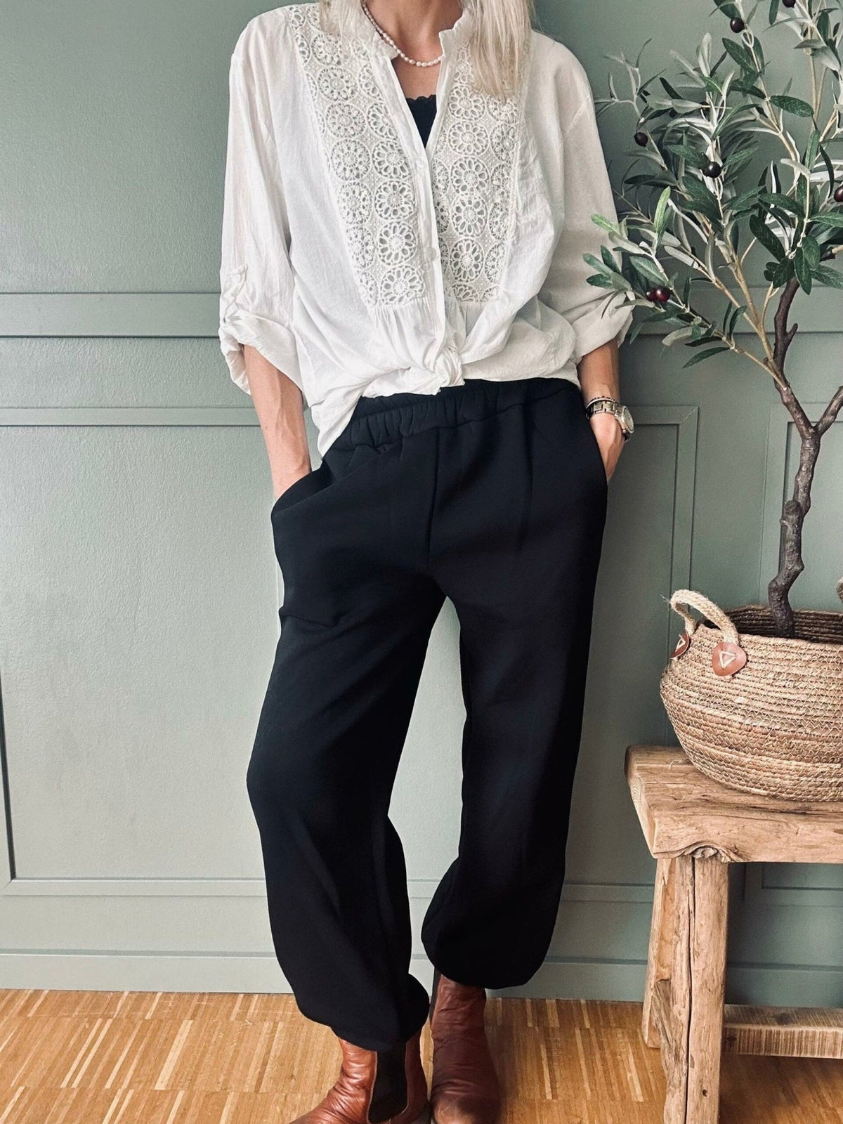 Sweatpants Black - VIAMAJA.DK